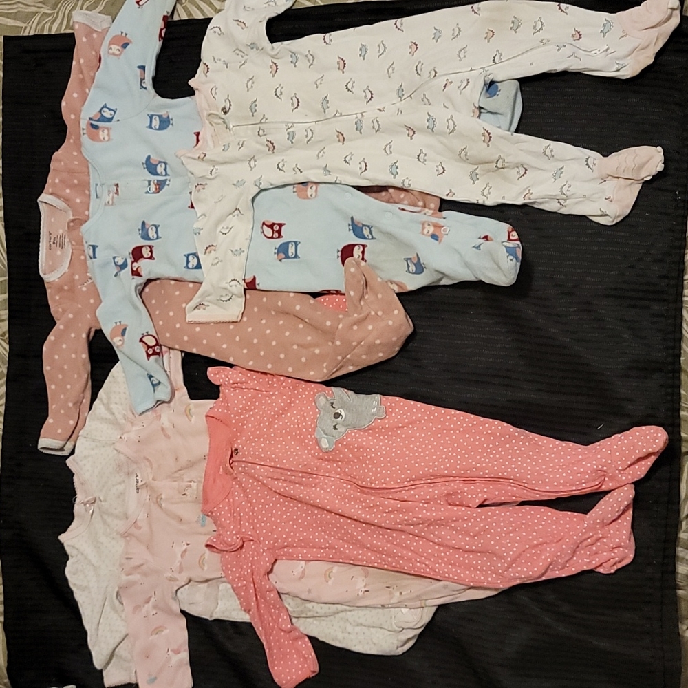 Size 9mo girls pajamas